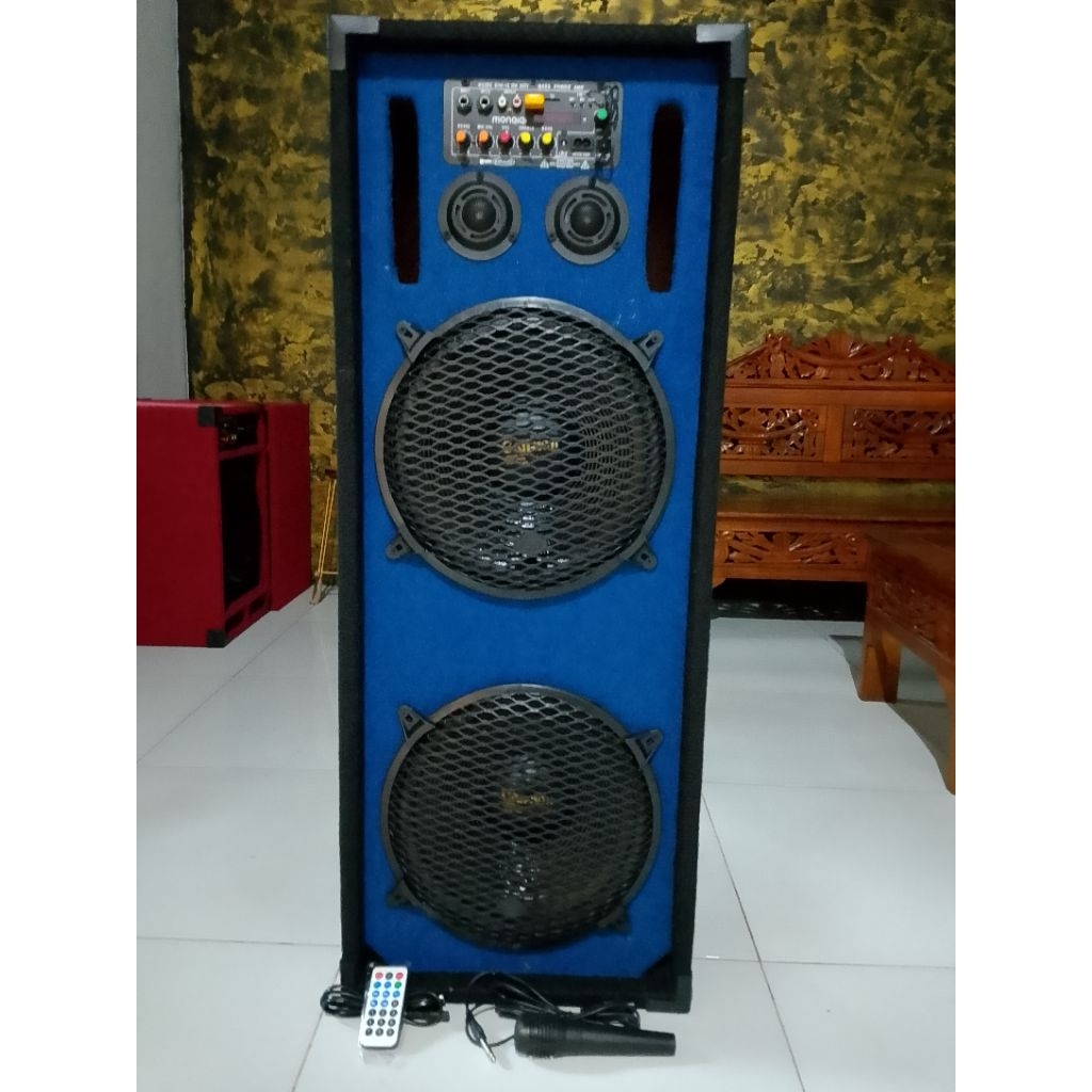 SPEAKER AKTIF RAKITAN 12 INCH, 2 SPEAKER. Speaker BLOETHOT 12 INCH DOBLE SPEAKER