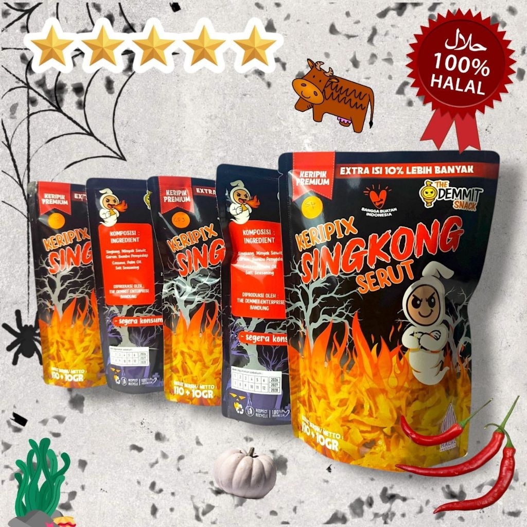 

Keripik Singkong Serut Premium - The Demmit Snack