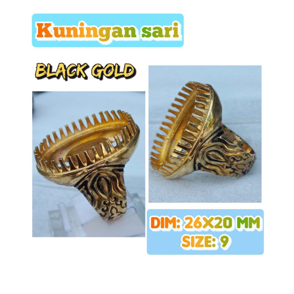 Emban Batu Akik Dan Permata Kuningan Perunggu.61