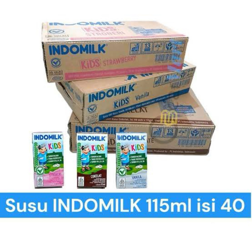 

INDOMILK KIDS SUSU KOTAK 115 ML DUS ISI 40 PCS