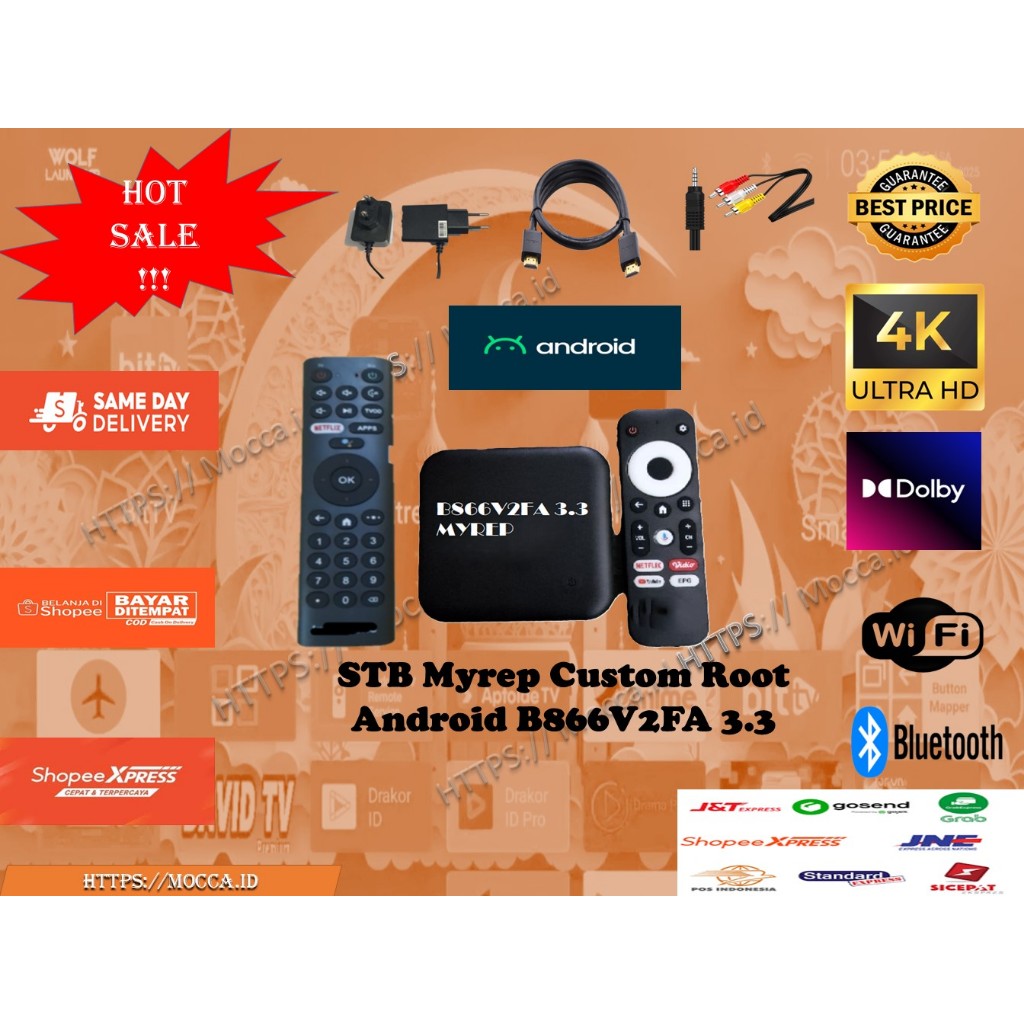 Android TV Box B866v2FA 3.3 RAM 4/32GB 4K