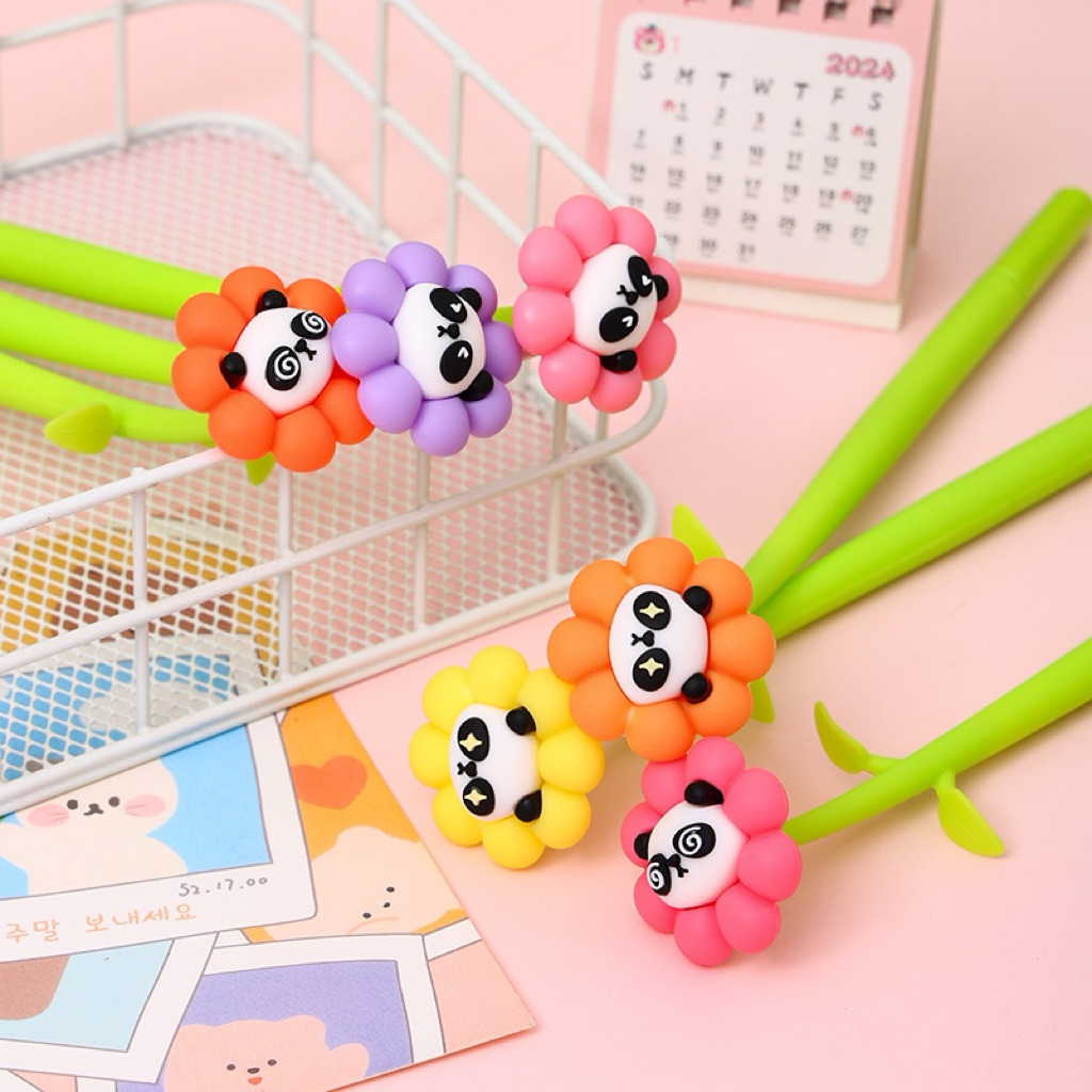 

THEDIYLAB (1PCS) PULPEN KARAKTER PANDA BUNGA GEL TINTA HITAM LUCU | PULPEN MAINAN PANDA BUNGA CUTE | PULPEN SEKOLAH TINTA HITAM PANDA BUNGA IMPORT KOREA