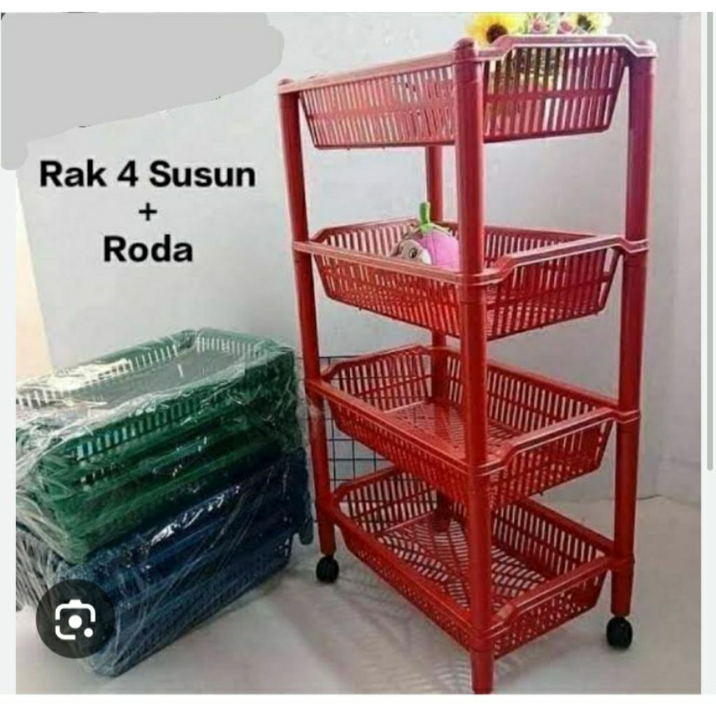 rak salon/rak serbaguna,rak plastik 4tingkat