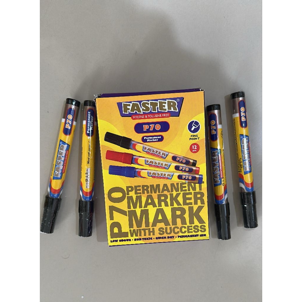 

harga 1pcs spidol faster permanent marker hitam p70
