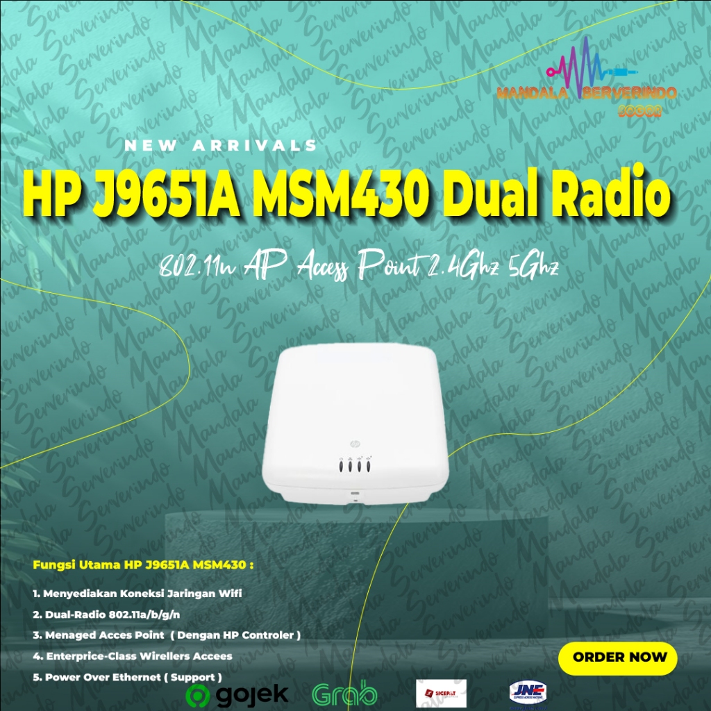 HP J9651A MSM430 Dual Radio 802.11n AP Access Point 2.4Ghz 5Ghz