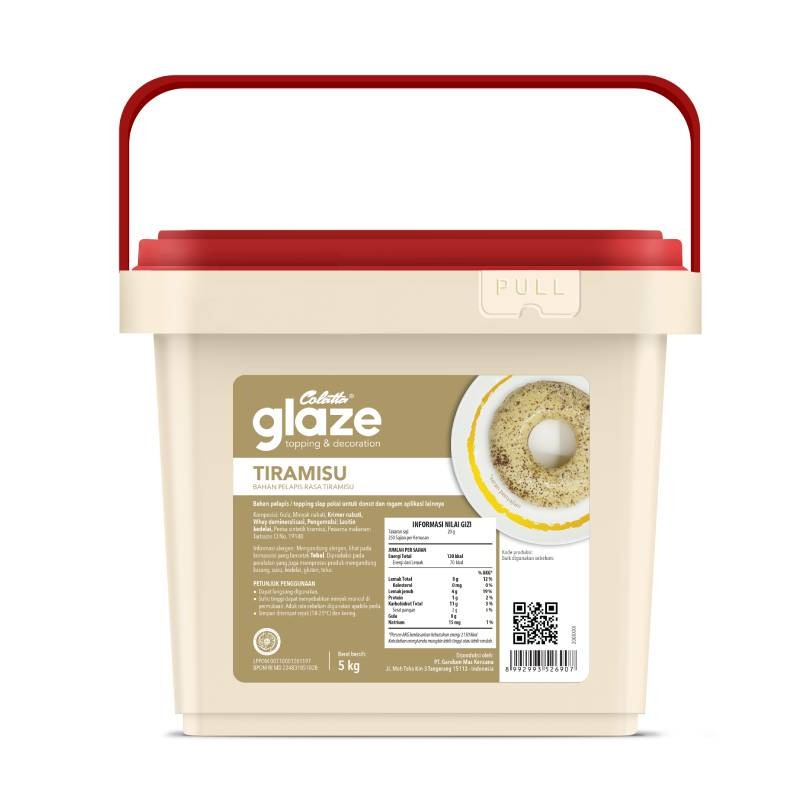 

Colatta Glaze Tiramisu Pail 5 Kg Bebas Plastik (Original Pack)