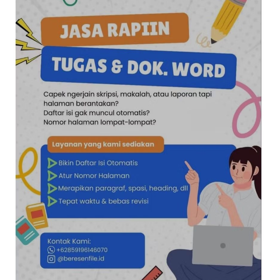 

Jasa Merapikan Dokumen file Word