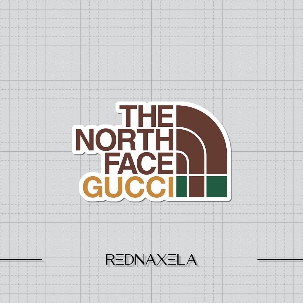 

Stiker Vinyl The North Face X Gucci Stiker Koper Outdoor Travel Sticker
