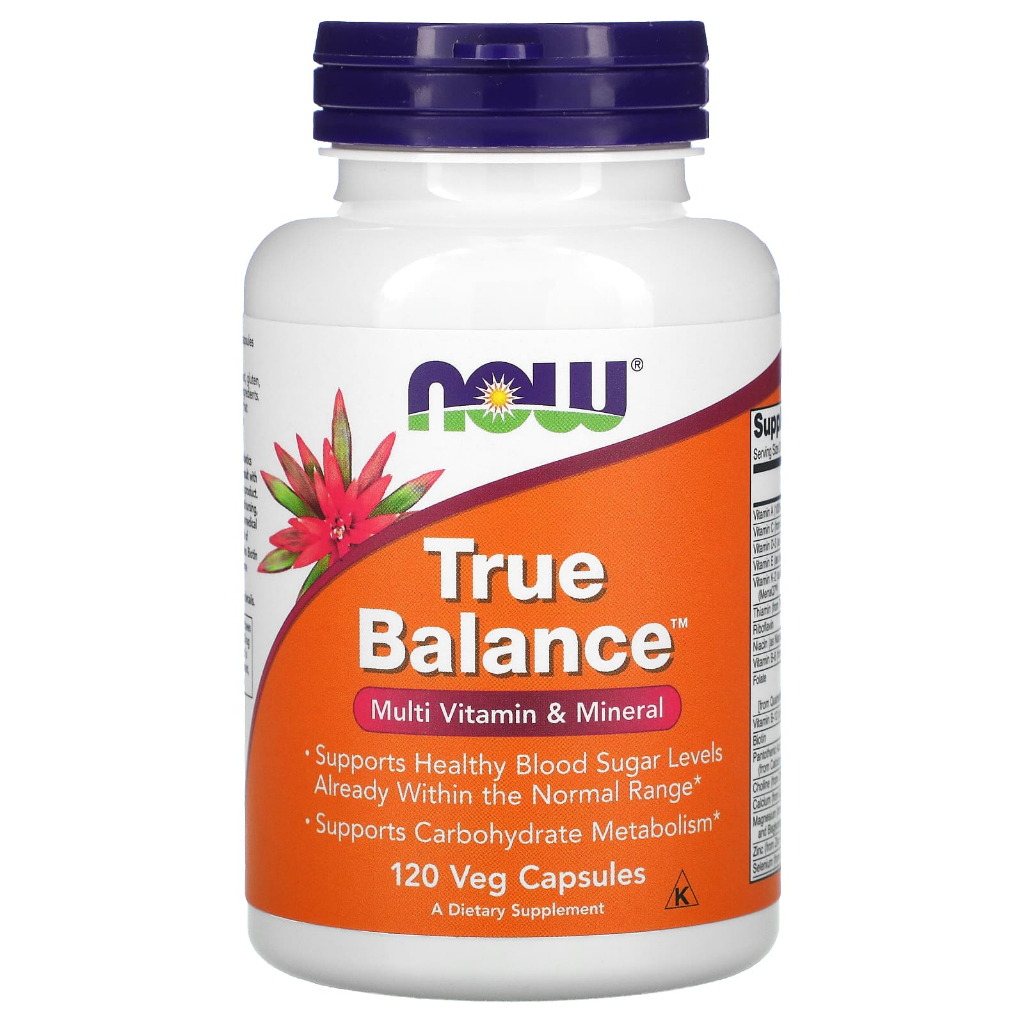NOW Foods True Balance Multi Vitamin & Mineral 120 Capsules