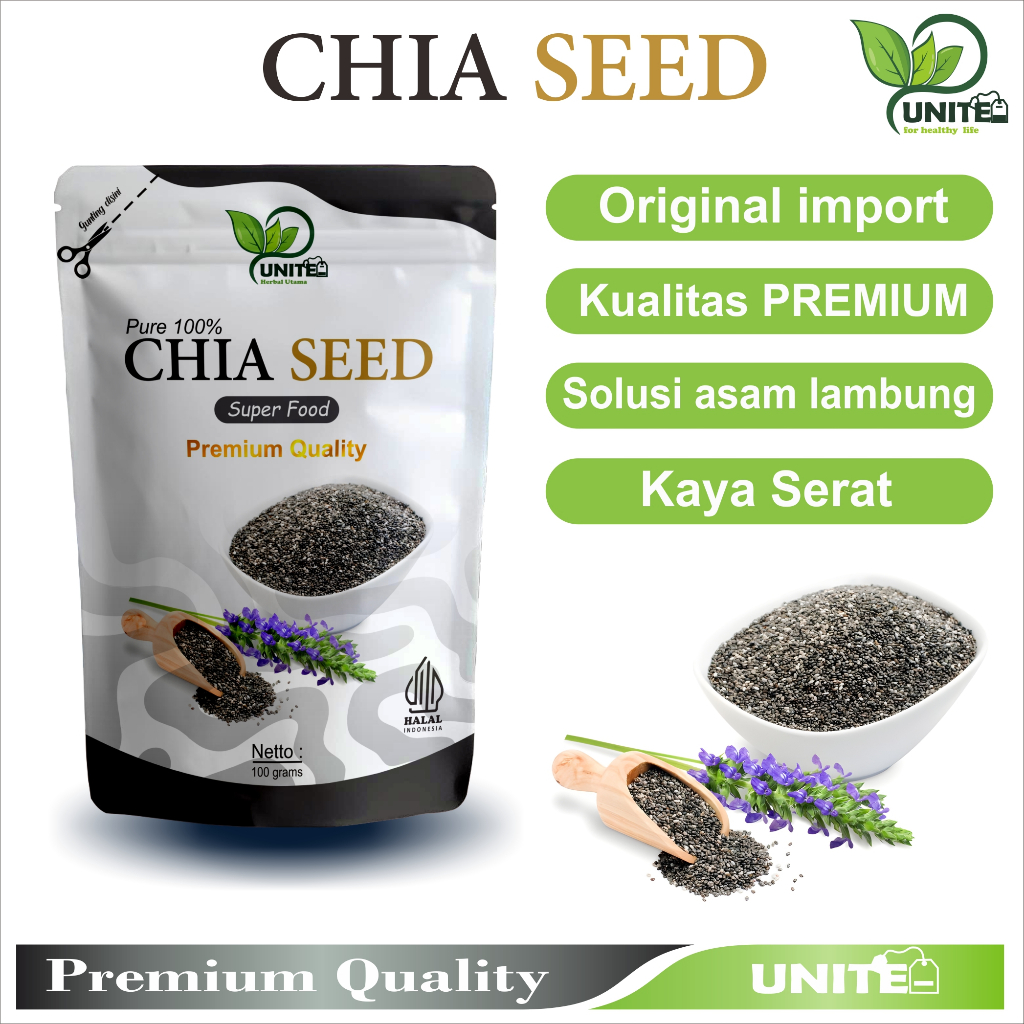 

Chia Seed Organik Diet Natural Super Food 100gr biji cia