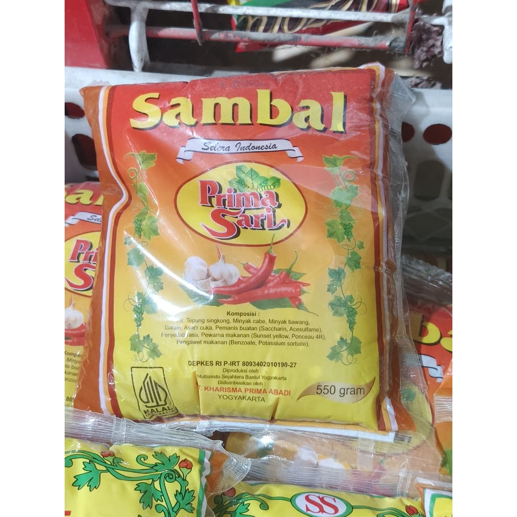 Prima Sari – Saus Sambal Bantal 550gr
