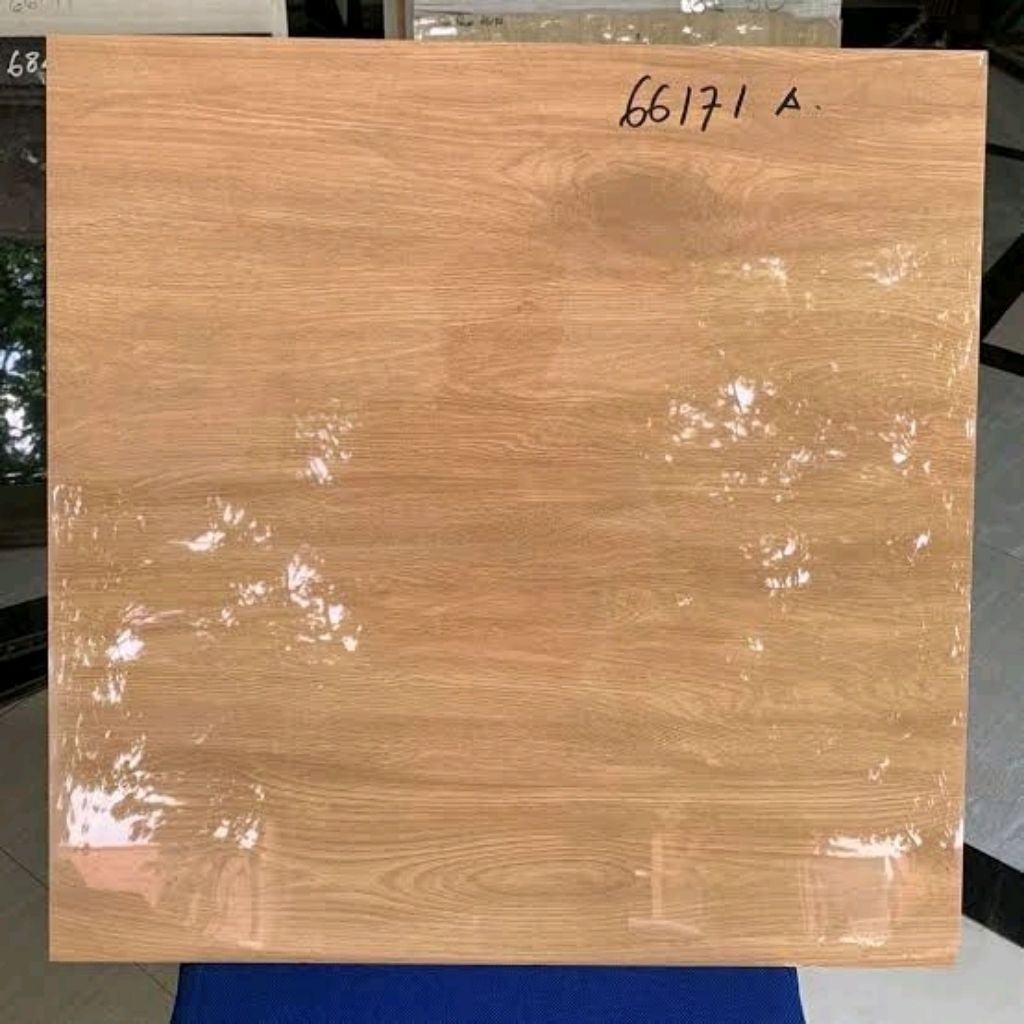 Granit lantai 60x60 Motif kayu Glazed Polished glossy kilap