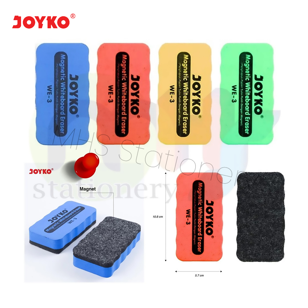 

Whiteboard Eraser Penghapus Papan Tulis Putih Joyko WE-3 Magnet
