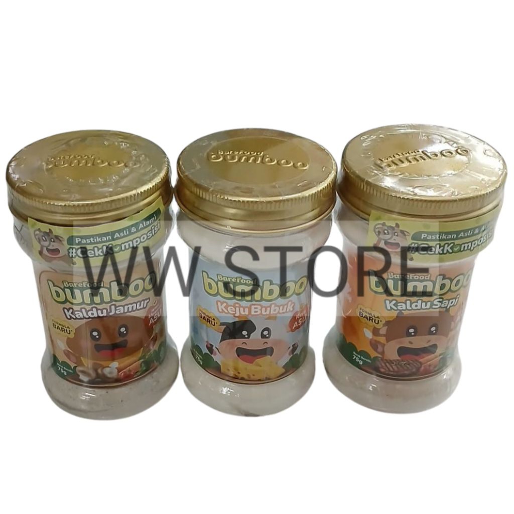 

Bumbu bubuk halal MUI BareFood bumboo rasa Keju Kaldu Sapi Jamur 75g