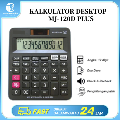 

Kalkulator MJ 120D PLUS Check Correct Kalkulator Meja Check Correct 100% Asli