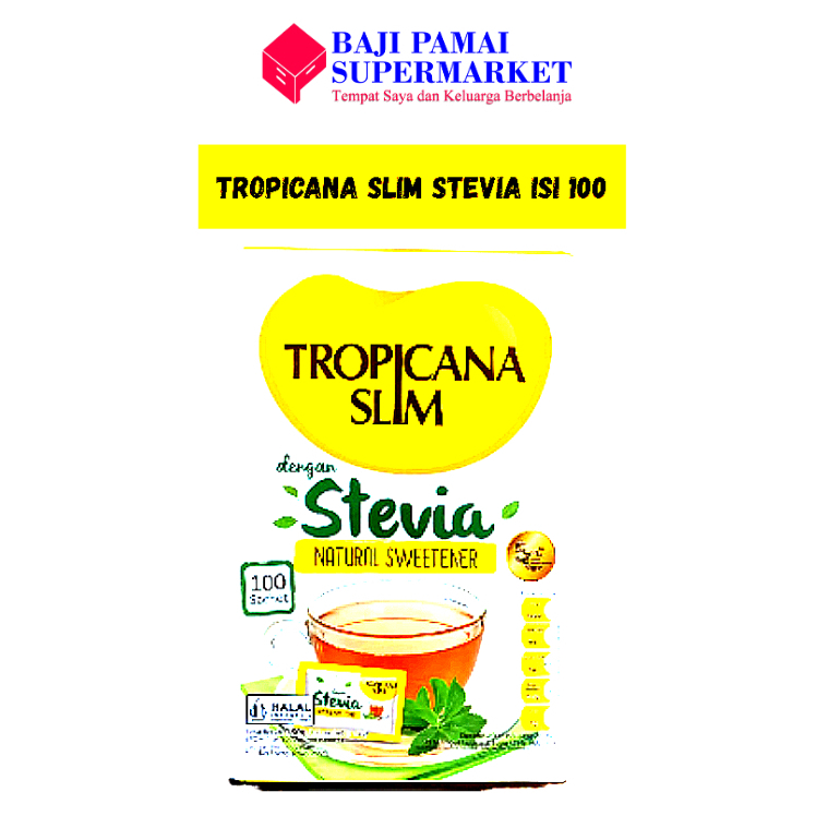 

Tropicana Slim Stevia Natural Sweetener 100 Sachet
