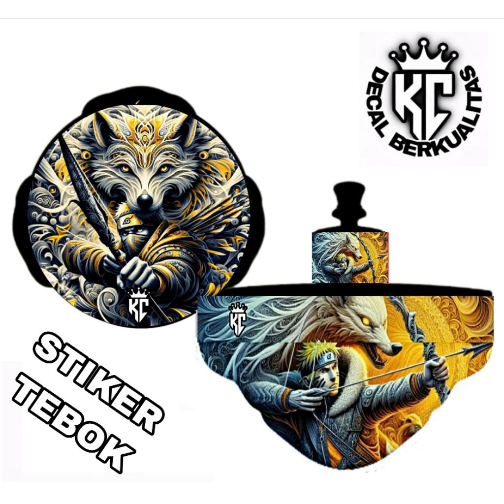 STIKER Sangkar Lovebird Decal Naruto