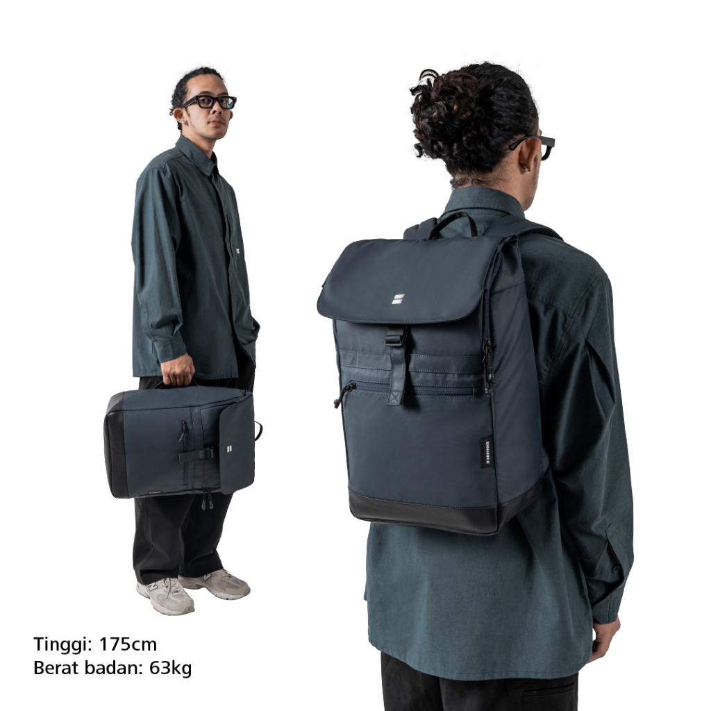 official bodypack modest 1.3 laptop backpack 15-inch tas ransel kerja kuliah sekolah durable tahan