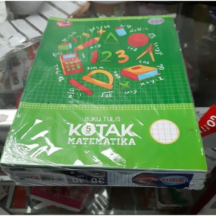 

Buku Matematika Kotak Kecil, Sedang, Besar / Pack ( 38 Lembar, isi 10 Buku ) Sidu
