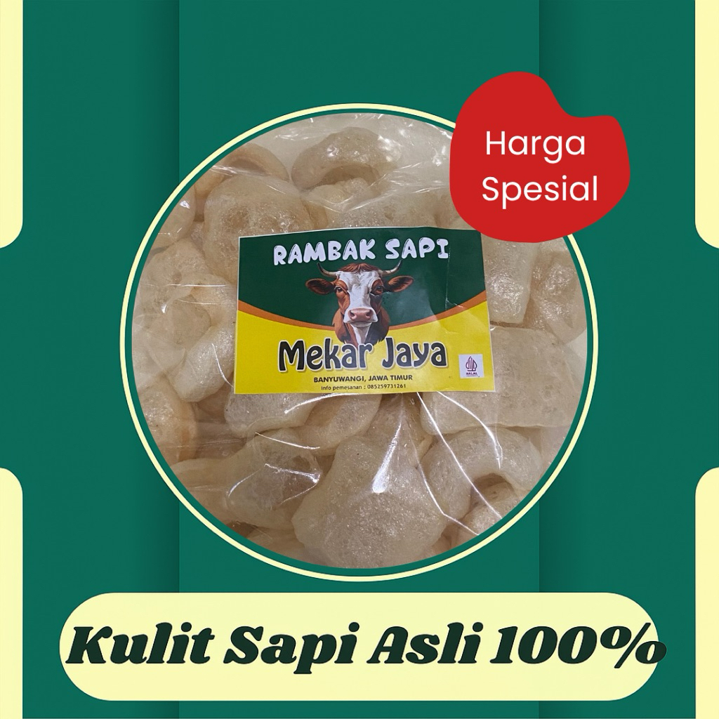 

Krupuk Rambak Sapi Asli Siap Makan MEKAR JAYA