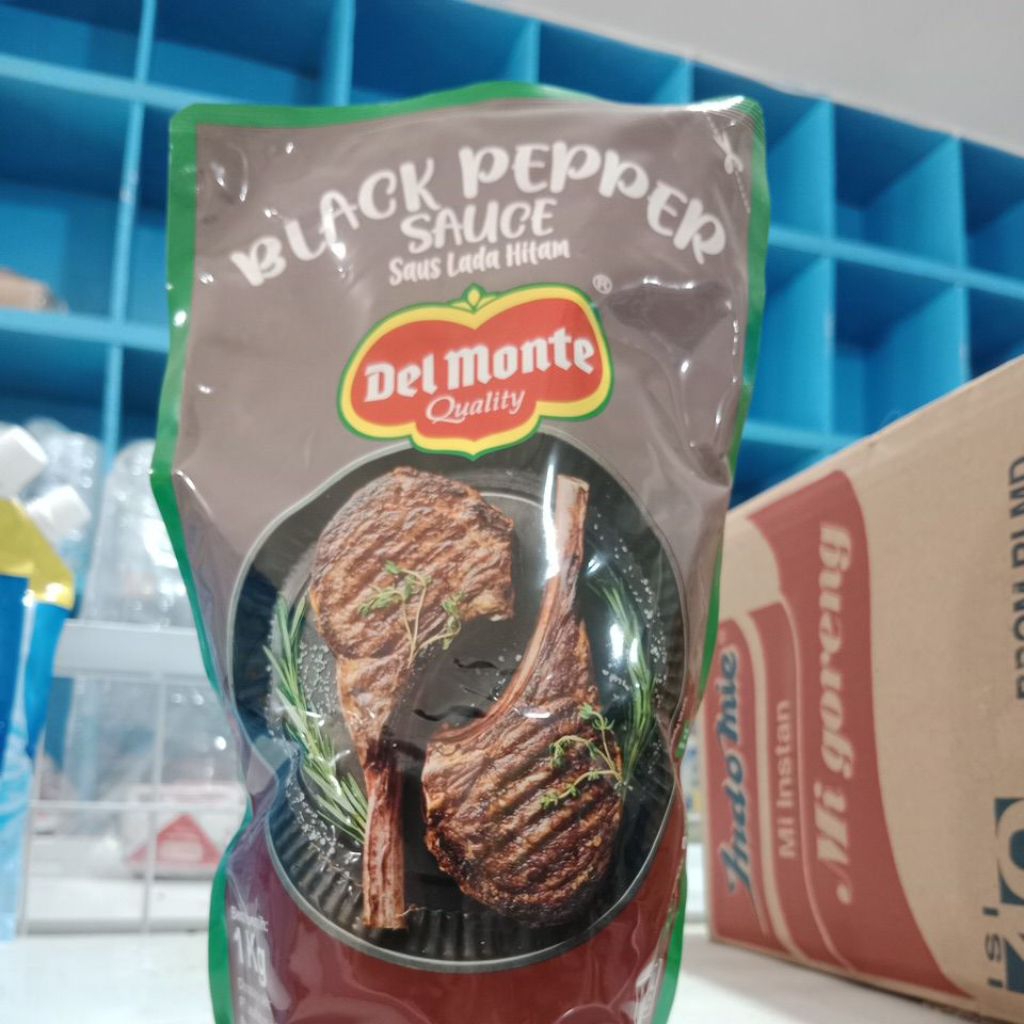 

Saus bumbu Delmonte lada Hitam 1kg