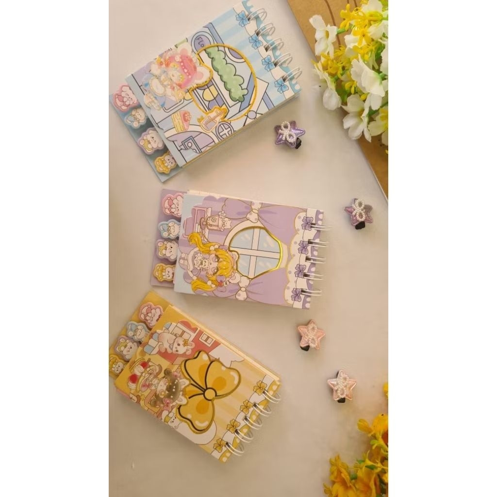 

Mini Notebook Karakter Lucu 3D | Notes Spiral Imut dengan Sticky Notes - Sanrio Style