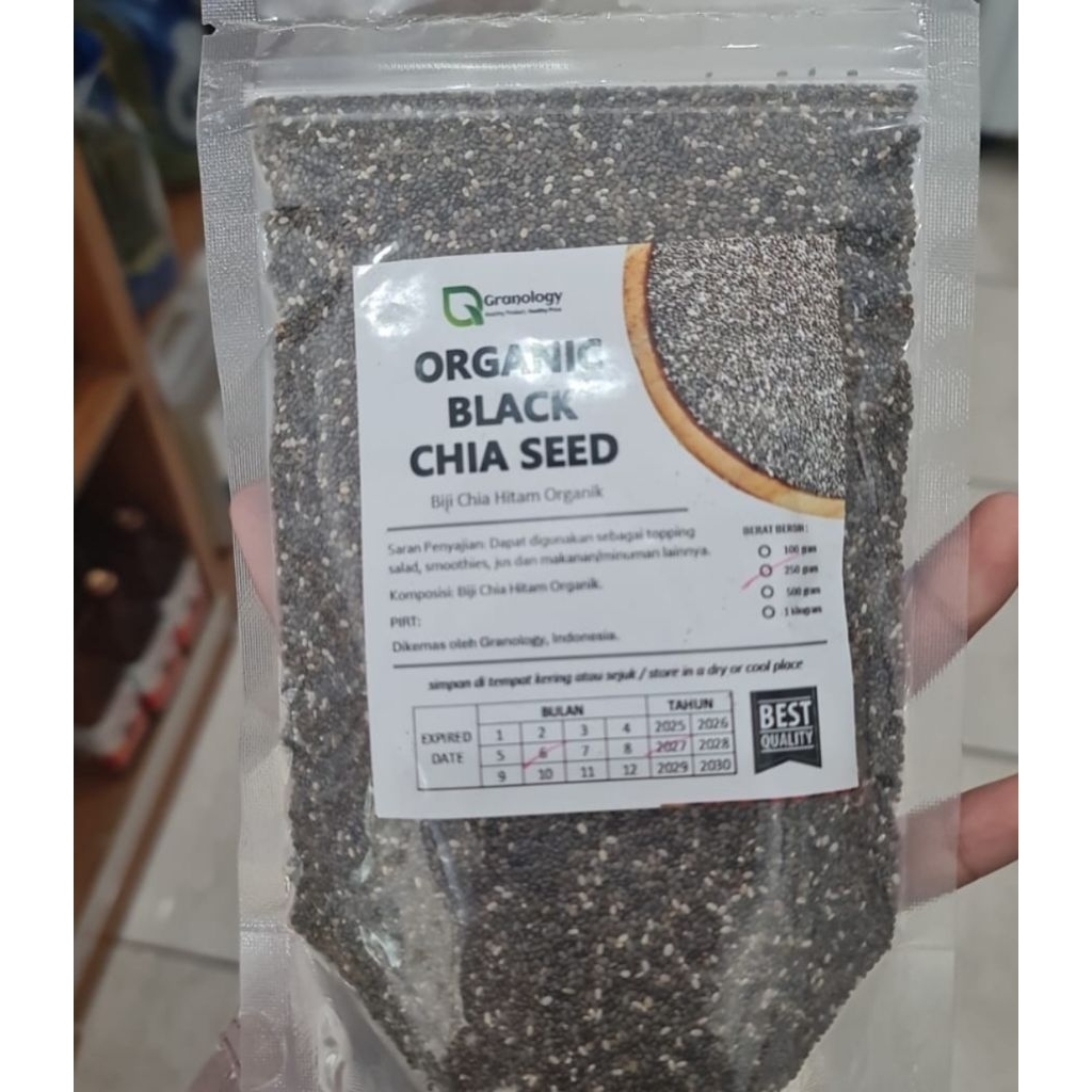 

Black Chiaseed (Biji Chia Hitam) Granology 100gr dan 250gr