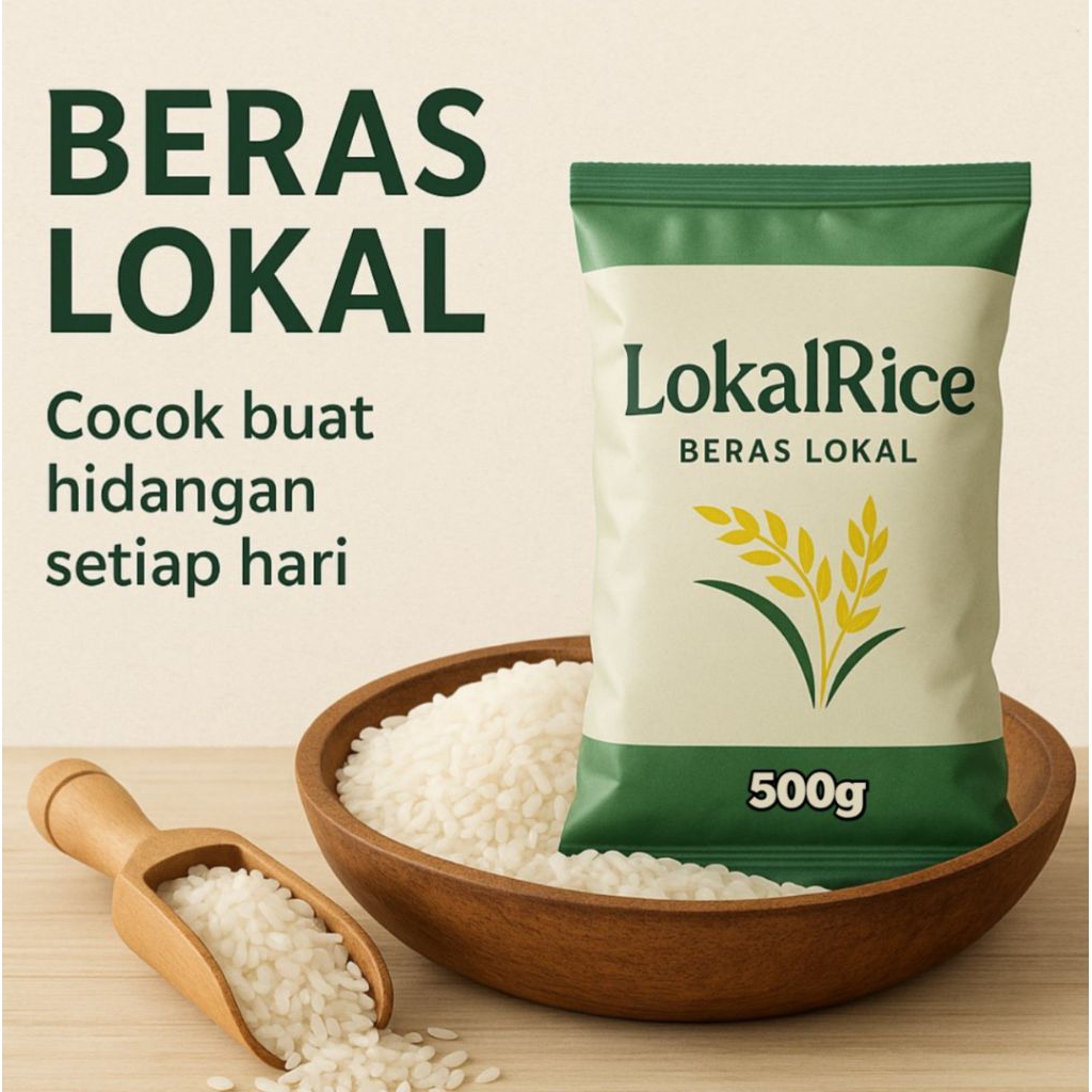 

LokalRice Beras Lokal 500g - Untuk Masakan Harian
