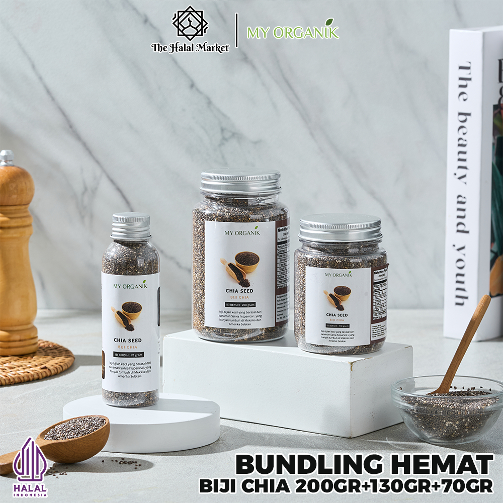 

My Organik Chia Seed Tanpa Campuran Dan Pengawet 70 gram Kemasan Jar