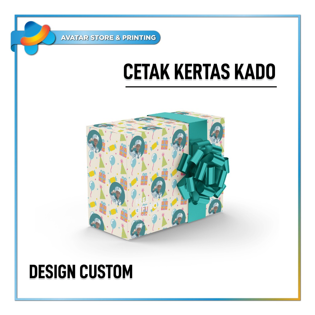 

Kertas Bungkus Kado / Kertas Kado Custom / Kertas Kado Foto