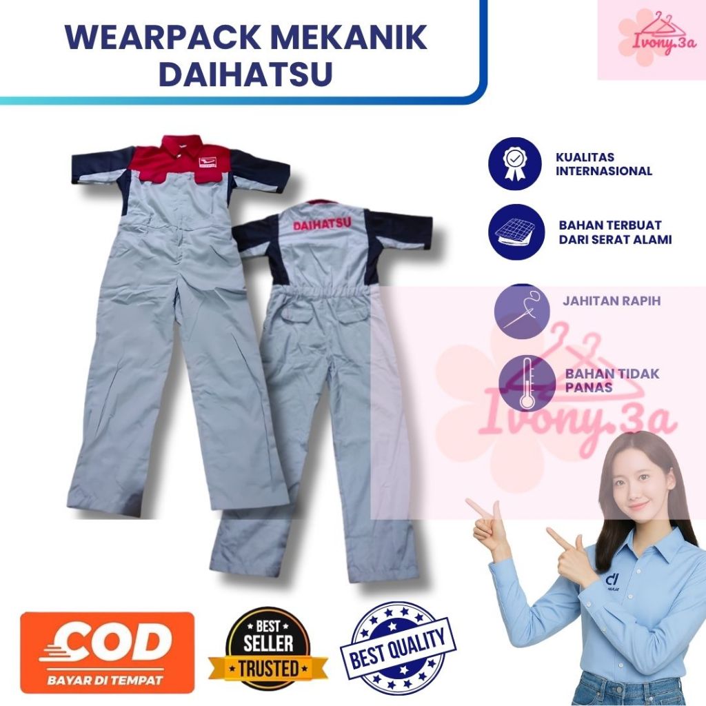 Wearpack Daihatsu | Seragam Daihatsu | Wearpack Safety | Seragam Bengkel | Seragam Pria Daihatsu