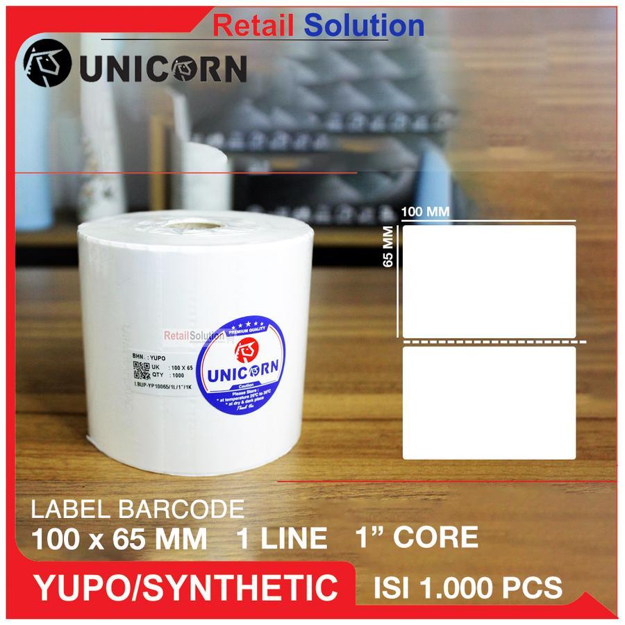 

Stiker Barcode Label YUPO - 100x65 mm / 100x65mm / 100 x 65 mm