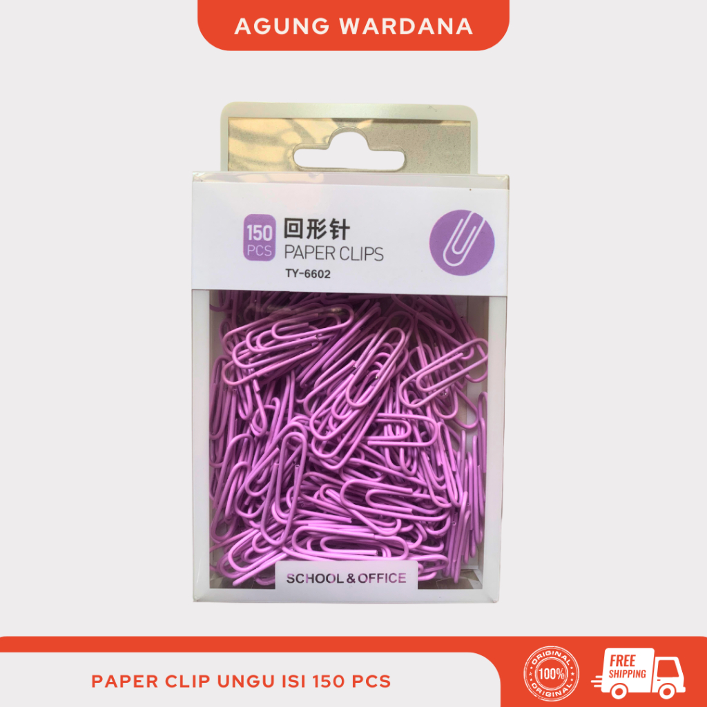 

PAPER CLIP WARNA PASTEL MACAROON ISI 150 PCS