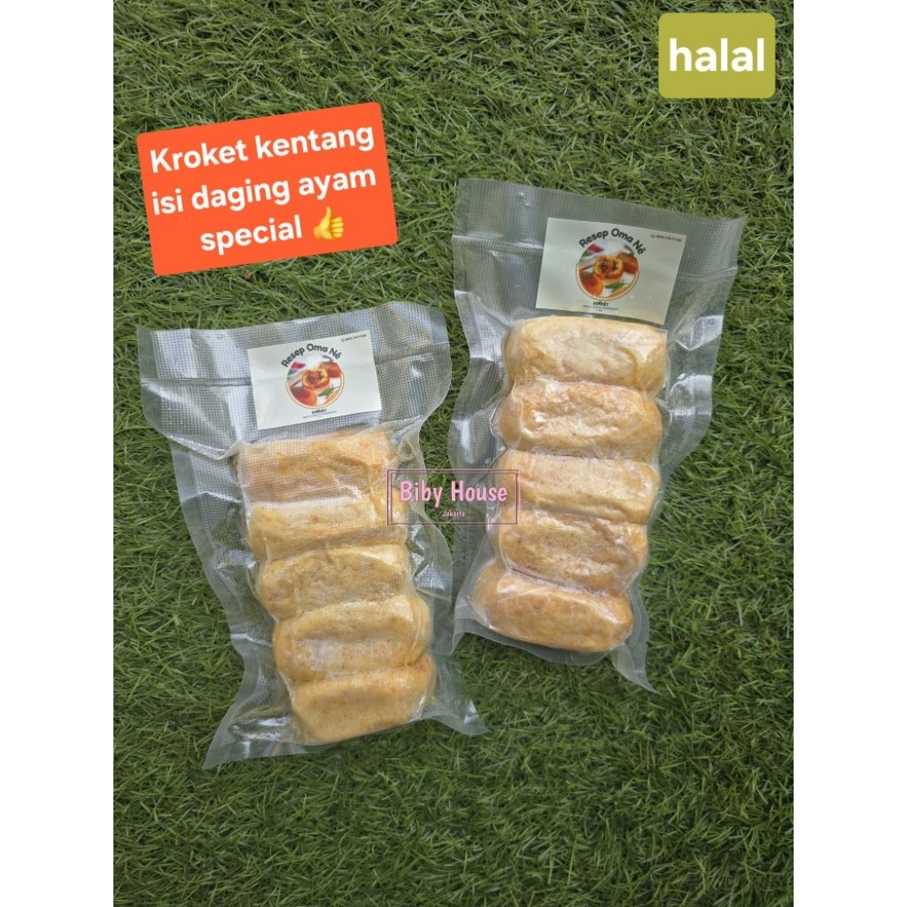 

KROKET KENTANG FROZEN ISI DAGING PREMIUM HALAL SANGAT ENAK/KORKET LUMER ISI 5 PC