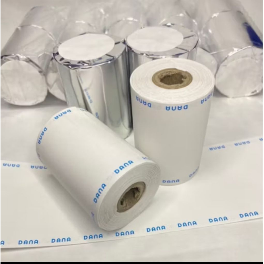 

kertas struk thermal EDC logo dana ukuran 58x40mm paket 10pcs