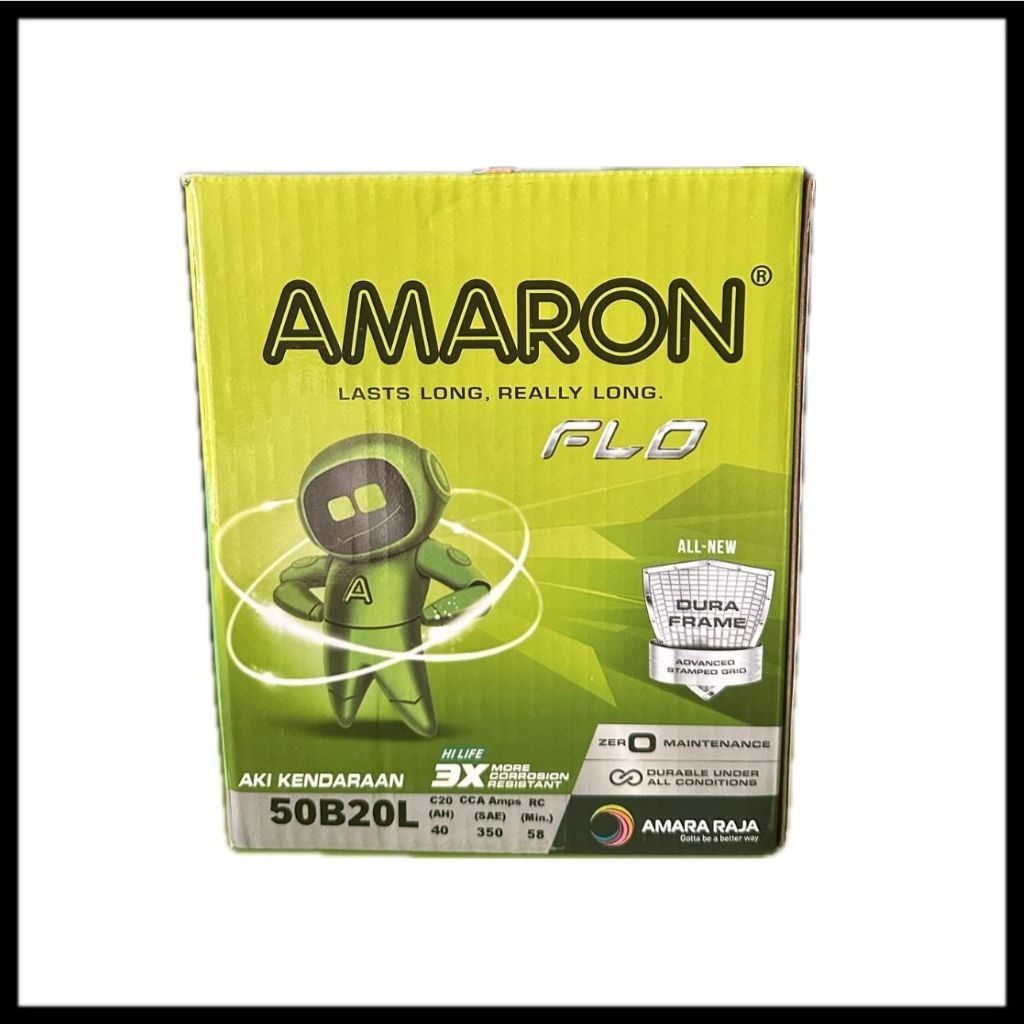 Aki Mobil NS40ZL / 50B20L Amaron Hi Life Daihatsu Sigra Charade Ayla Classy YRV Sirion Rocky Agya Al