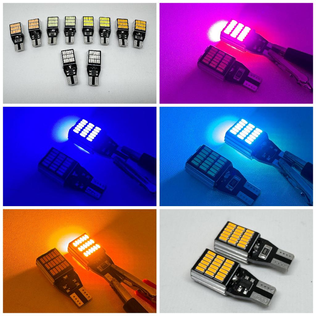 (2pcs) Lampu Sen Dajjal Gen 2 Motor/Mobil 12V 45 LED Sein Senja T10 T15 T16 Super Bright