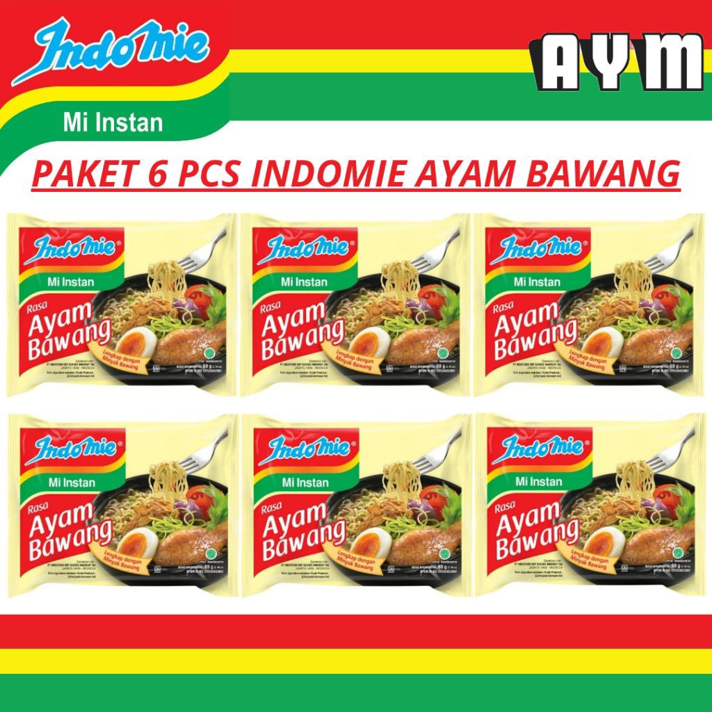 

PAKET 6 PCS INDOMIE AYAM BAWANG