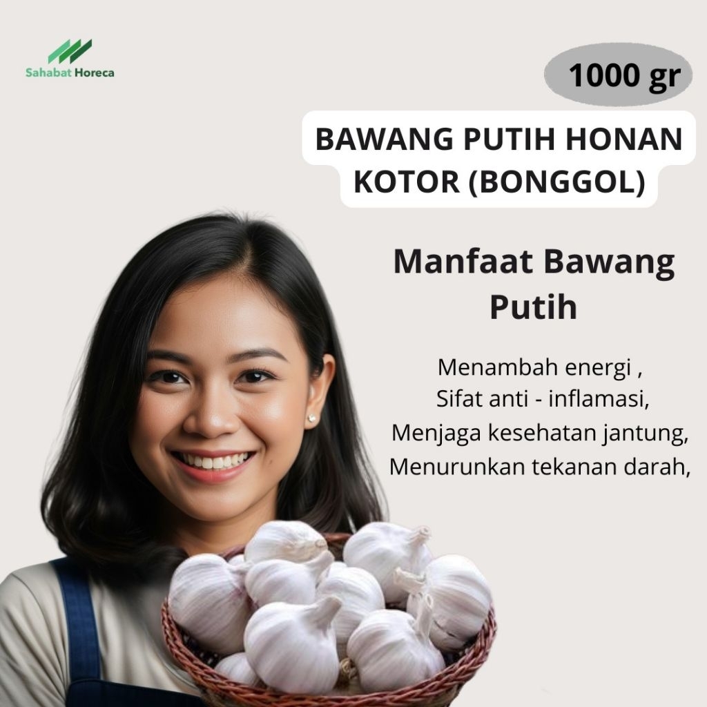 

Bawang Putih Honan Kotor (Bonggol) 1kg - 06
