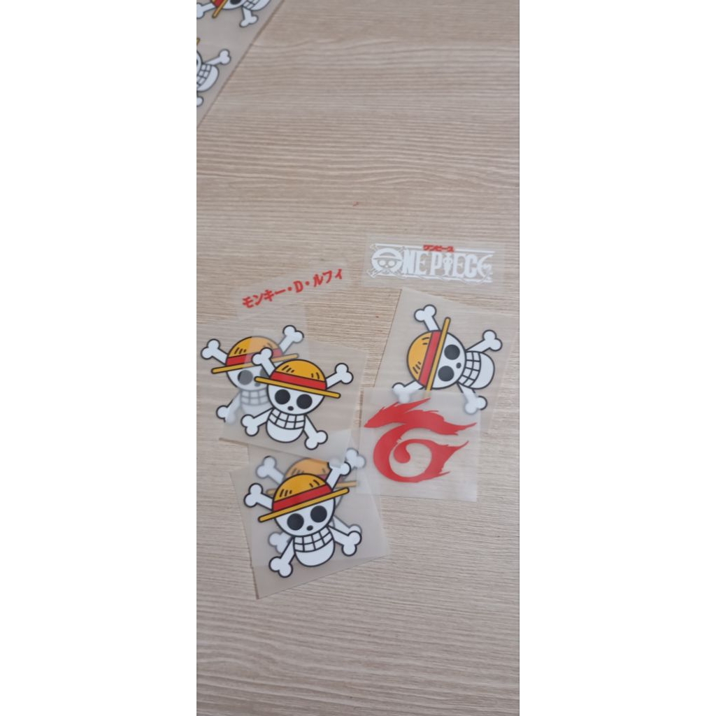 

stiker dtf setrika one piece luffy kualitas premium