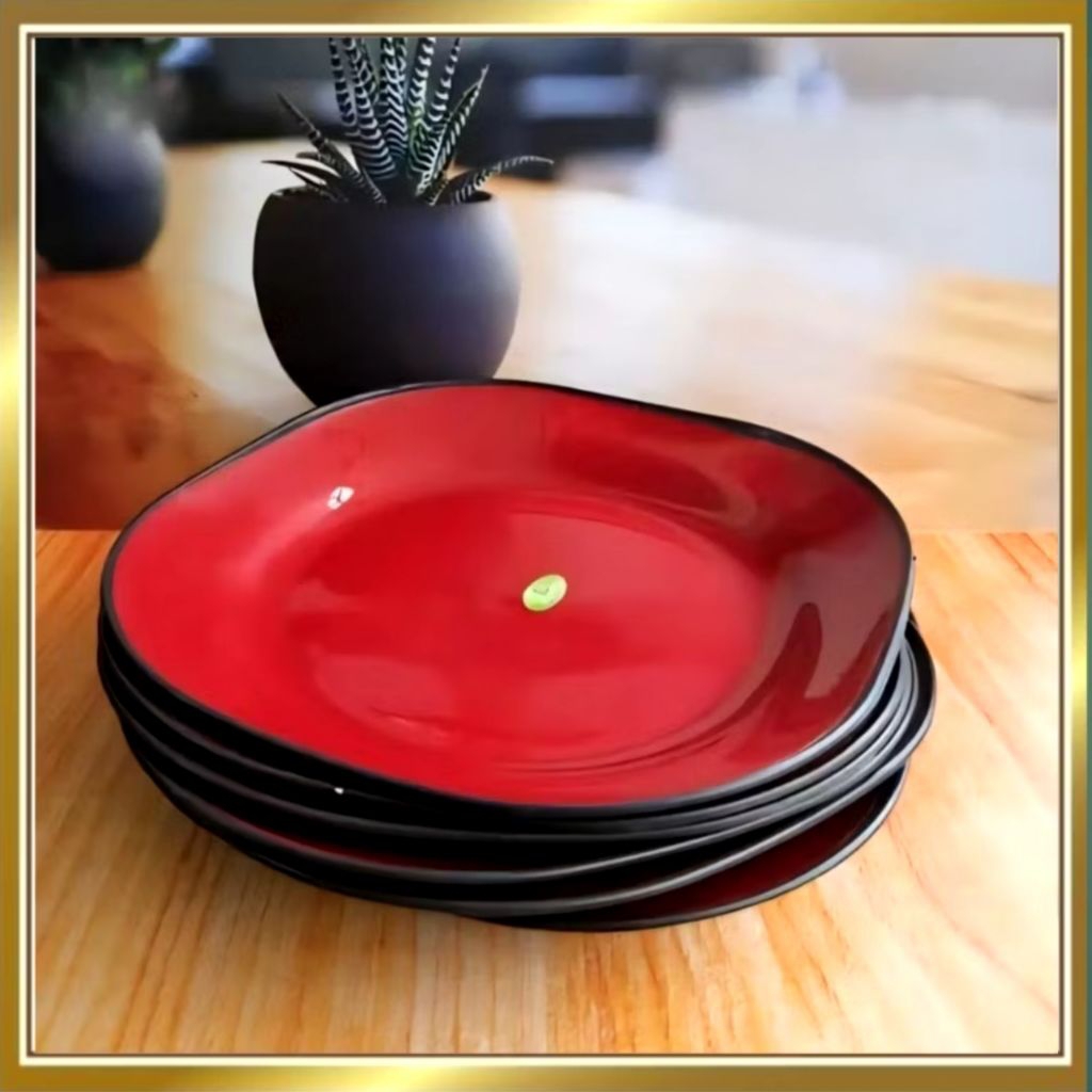 Piring Ramen Melamin Premium - Anti Pecah & Tahan Panas | Mangkok Mie Kuah Korea Jepang Estetik