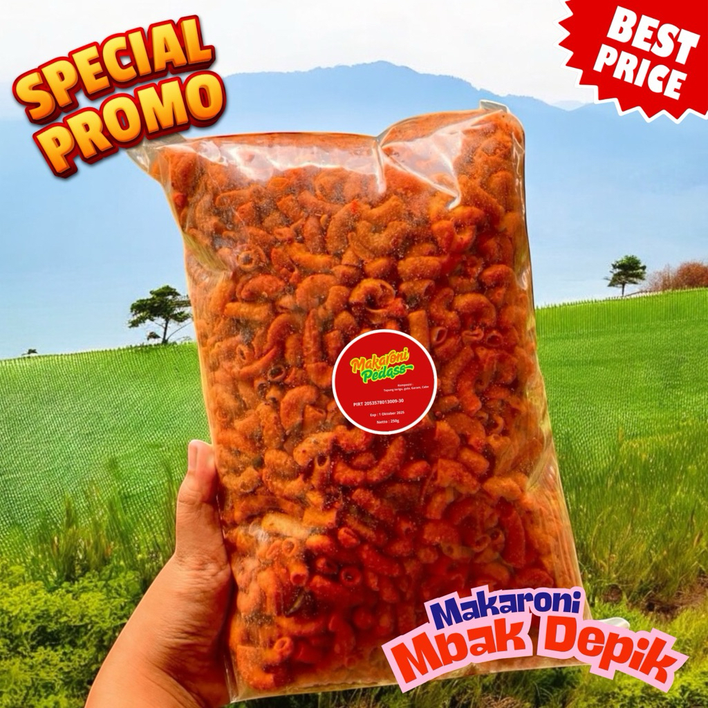 

Makaroni Pedas Surabaya – 250g Dijamin Nendang!