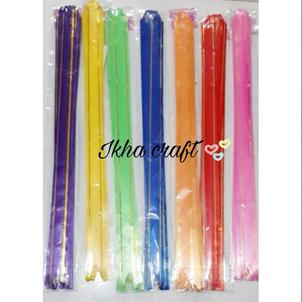 

10 Pcs Pita Tarik List Emas Lebar 3cm