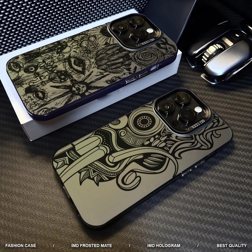 Premium Matte Hard Casing Motif Art for Vivo Y19S Y12S Y20 Y20S Y12 Y15 Y17 Y91C Y1S Y91 Y93 Y95 Y30