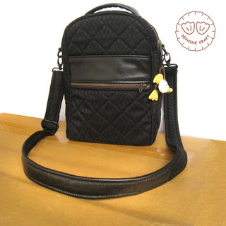Sephine Craft | Tas Selempang Hitam Kulit | Tas Selempang Wanita | Tas Simple Wanita