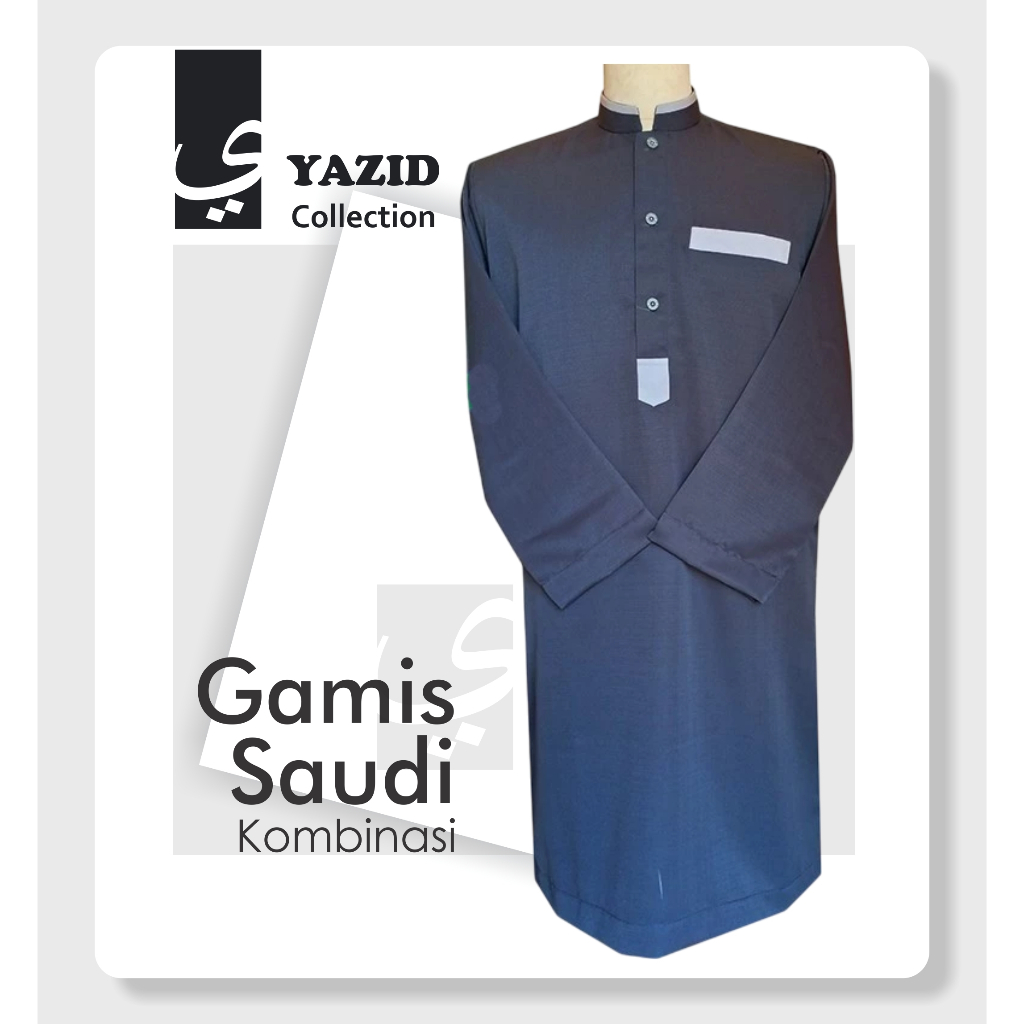 Gamis Model Saudi Kombinasi
