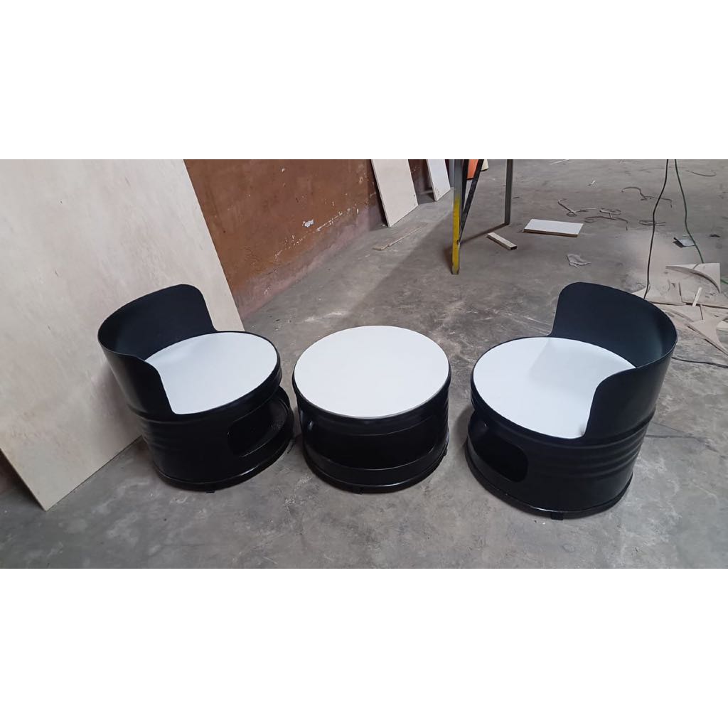 Kursi Meja Tong Drum Sedang Custom