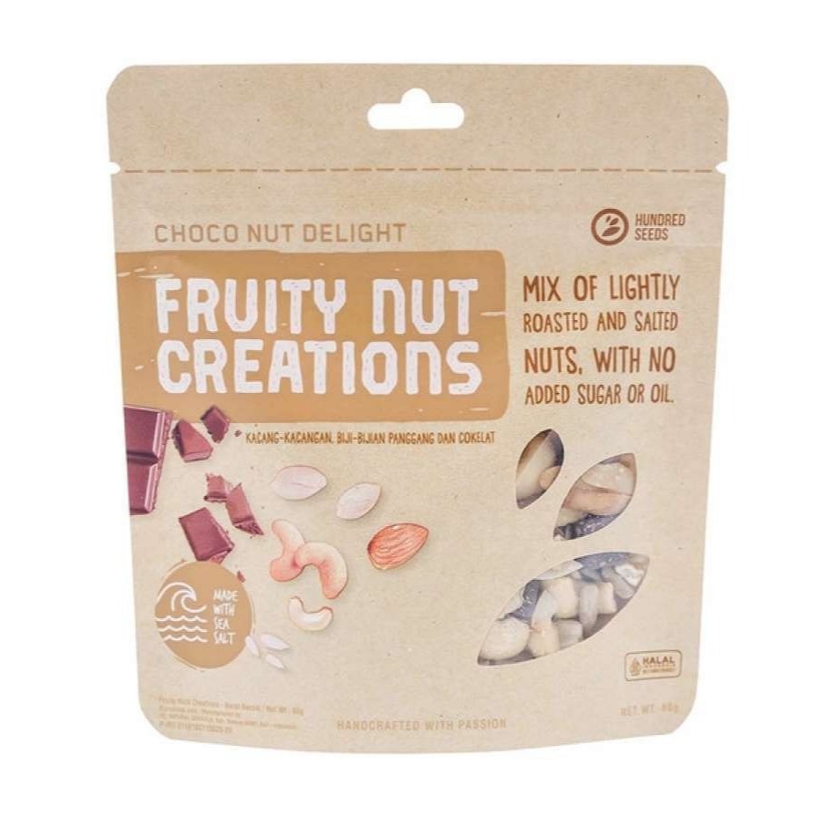 

[oddsolshop] pekanbaru/Hundred Seeds Fruity Nut Creations Choco Nut Delight 60GR Kacang Biji Coklat