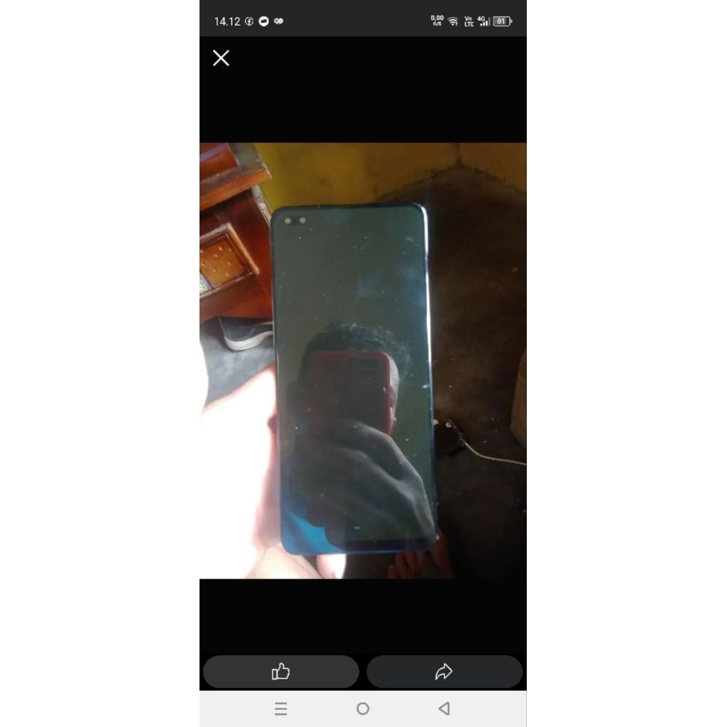 lcd copotan Oppo Reno 4f