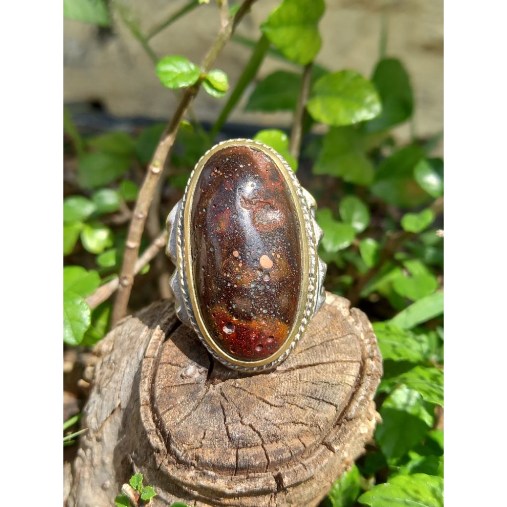 Akik Damar Wulan Badar Emas Lawasan